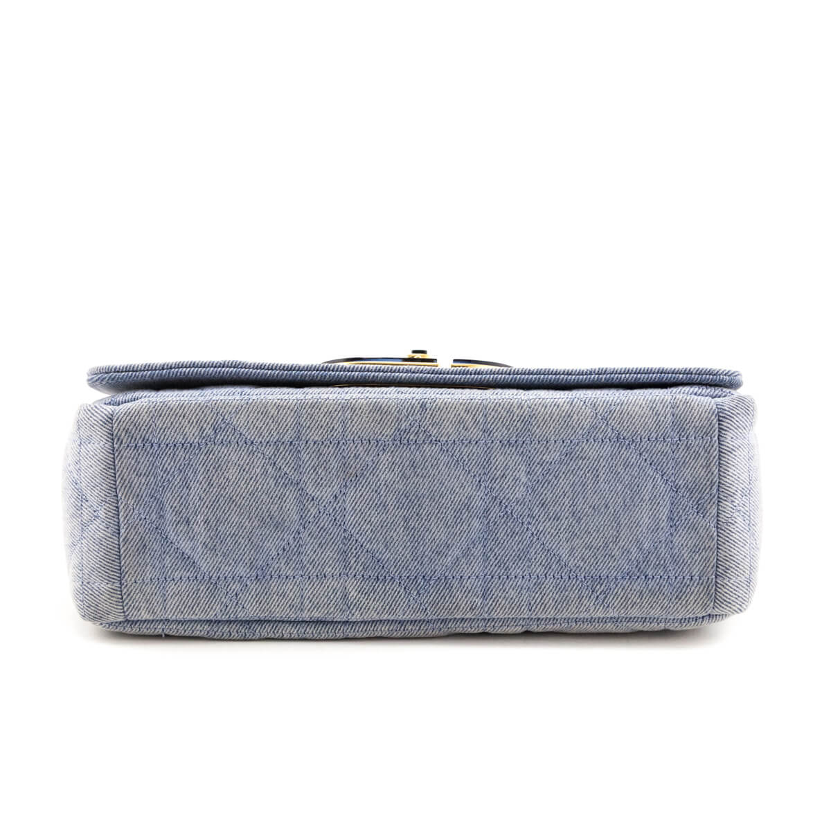 Dior Blue Denim Macrocannage Medium Caro Bag - Love that Bag etc - Preowned Authentic Designer Handbags & Preloved Fashions