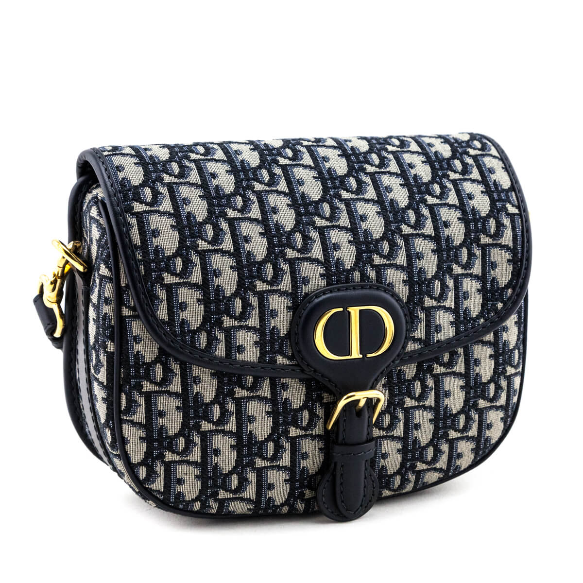 Dior Blue Oblique Jacquard Medium Bobby Flap Bag - Love that Bag etc - Preowned Authentic Designer Handbags & Preloved Fashions
