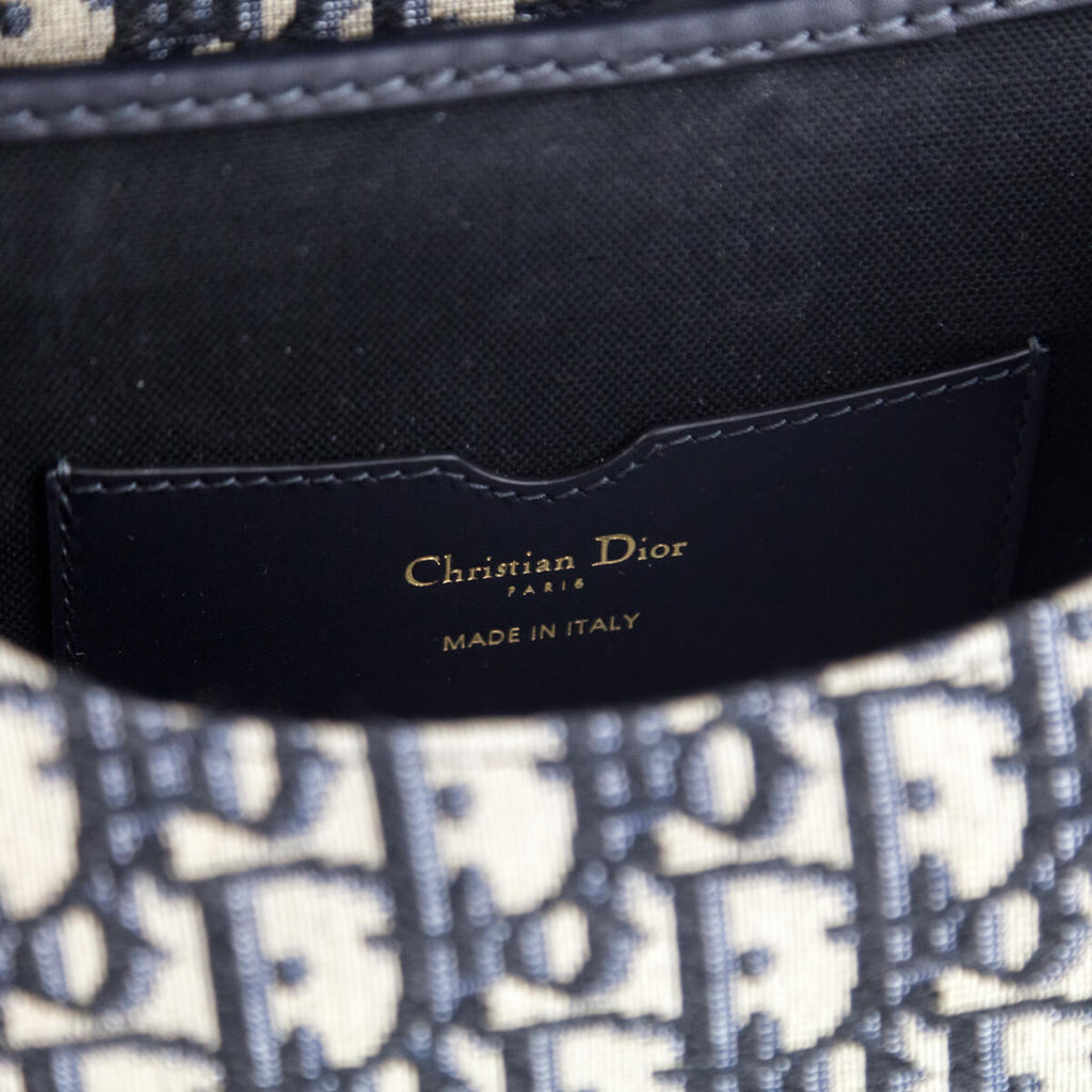 Dior Medium Bobby Bag in Blue Dior Oblique Jacquard AGHW – Brands Lover
