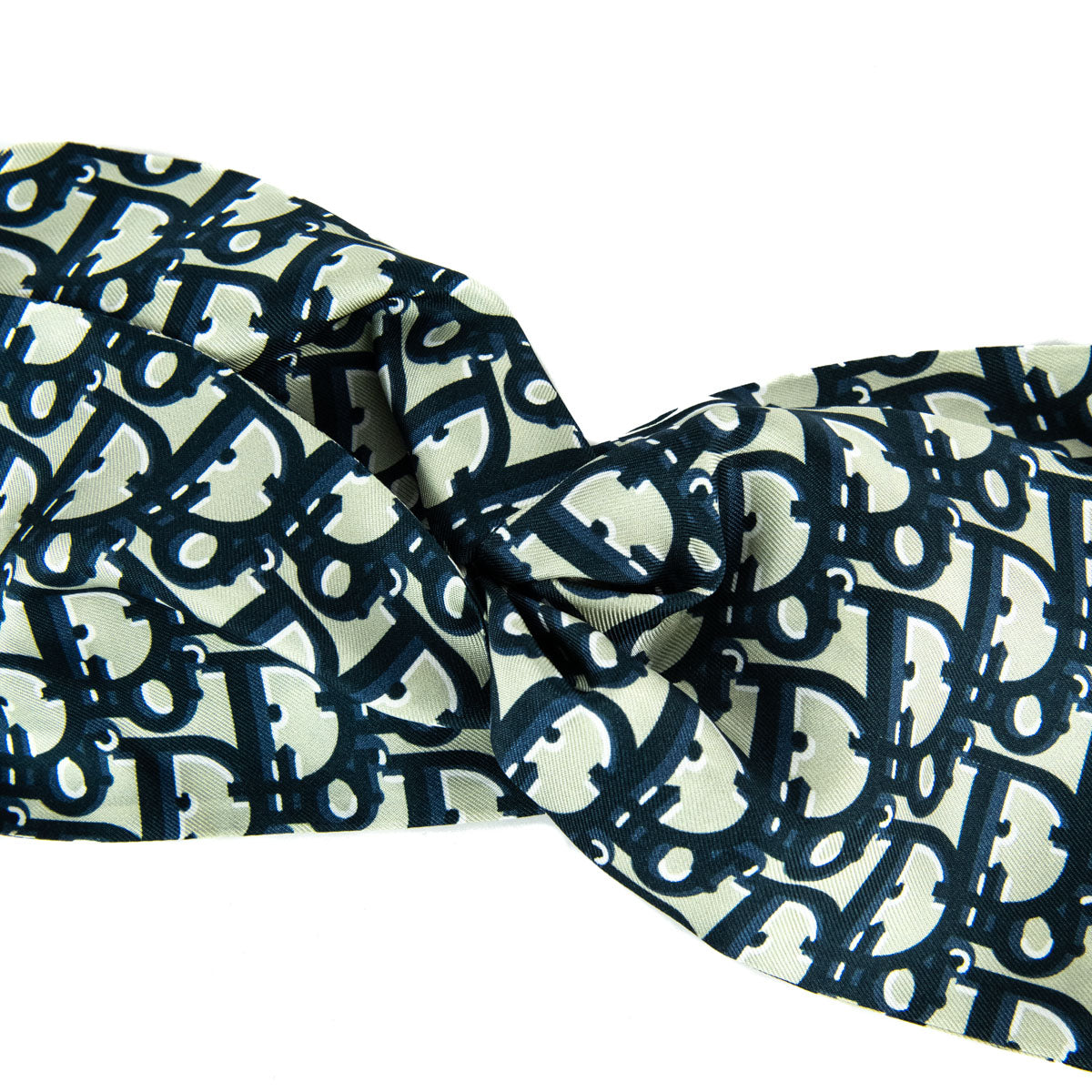Dior Blue Oblique Silk Headband - Love that Bag etc - Preowned Authentic Designer Handbags & Preloved Fashions
