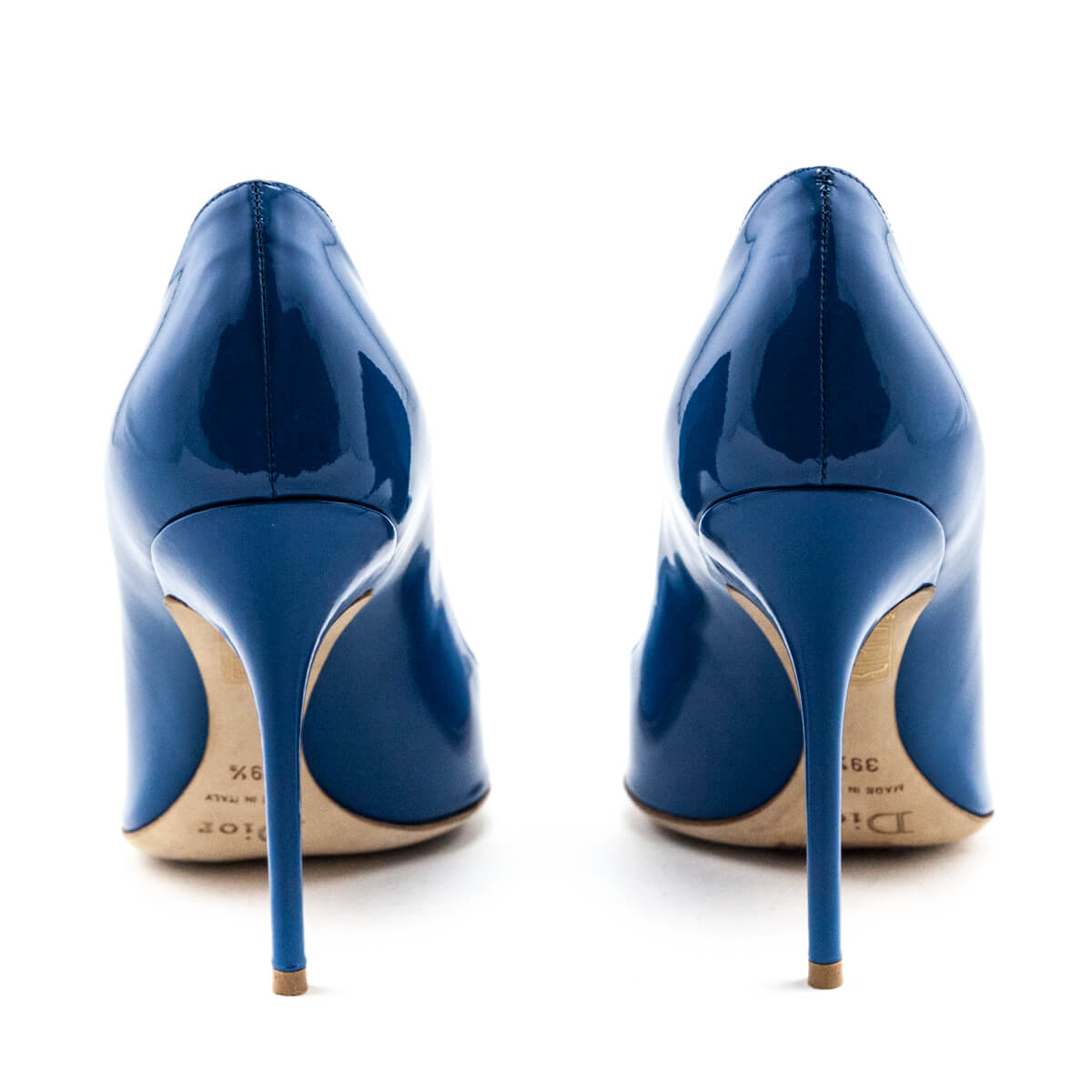 Dior Blue Patent Cherie Pointed Toe Pumps Size US 9.5 | EU 39.5 - Love that Bag etc - Preowned Authentic Designer Handbags & Preloved Fashions