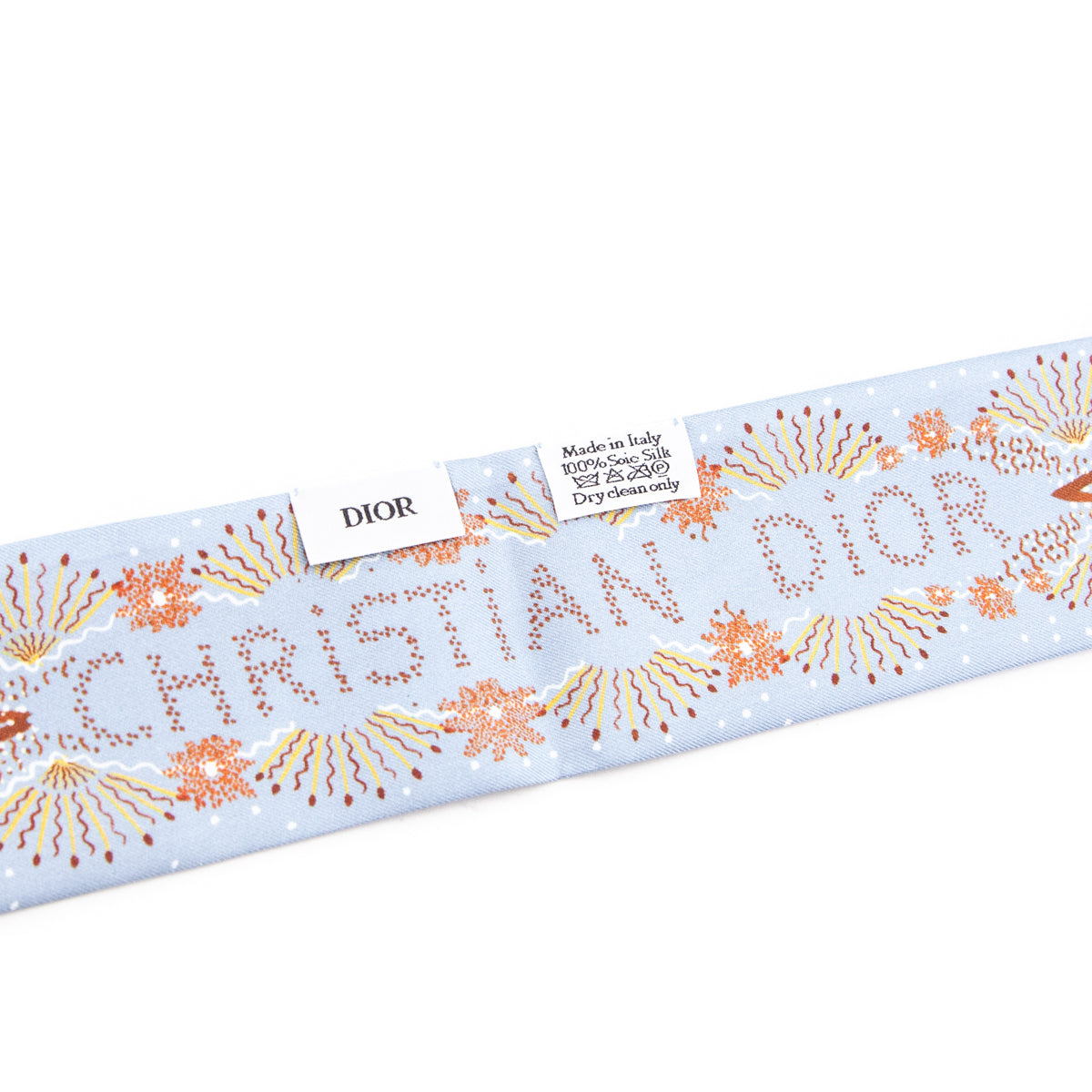 Dior Blue Tarot Mitzah Silk Bandeau