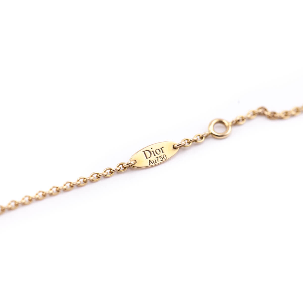 Dior Rose Gold Diamond & Onyx Rose Des Vents Necklace - Love that Bag etc - Preowned Authentic Designer Handbags & Preloved Fashions