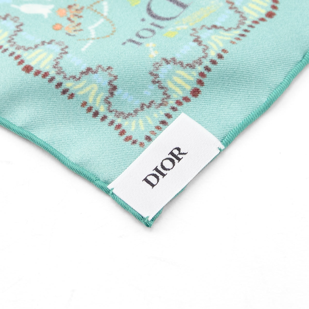 Dior Green Silk Botanical Scarf 90 - Love that Bag etc - Preowned Authentic Designer Handbags & Preloved Fashions