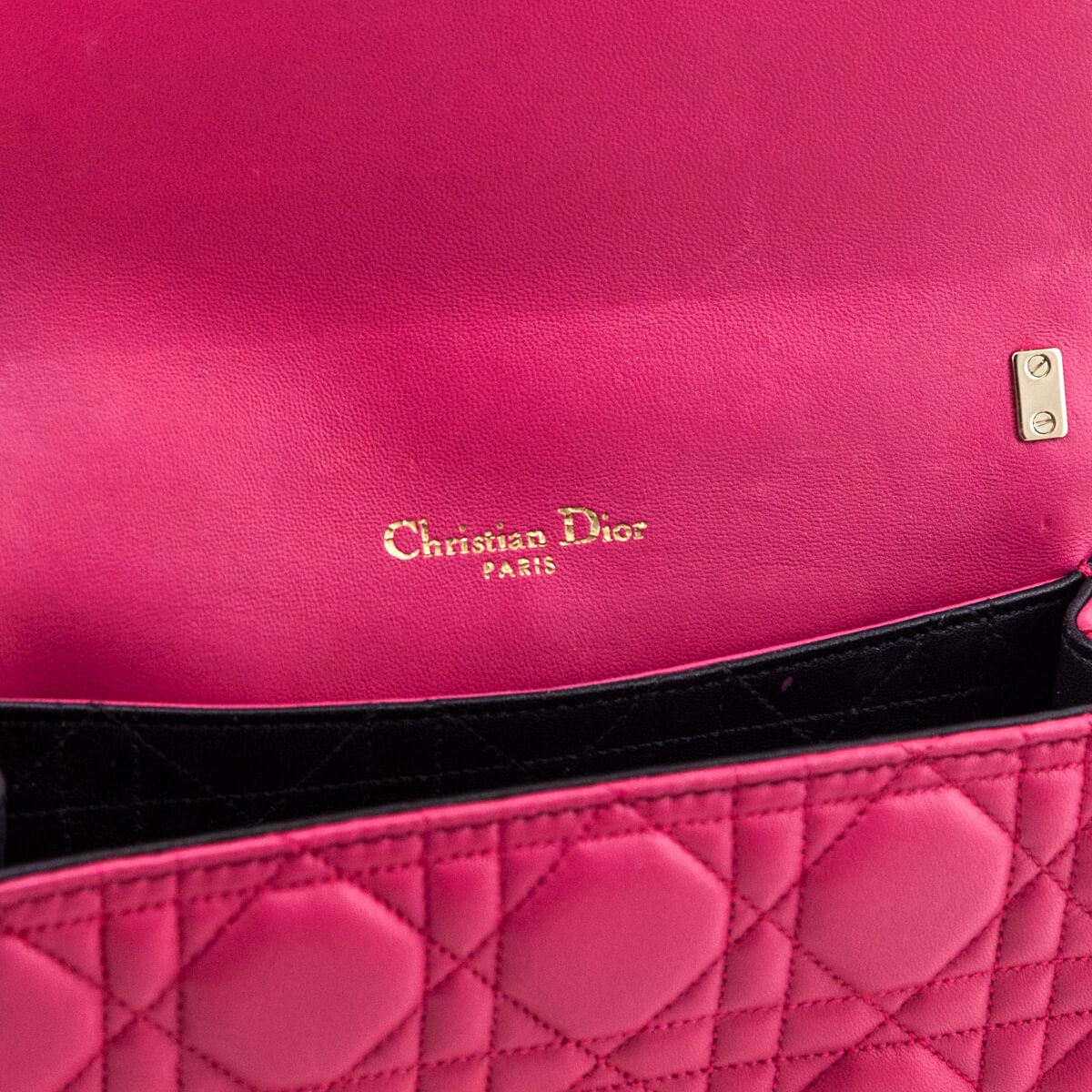 Dior Pink Lambskin Cannage Small Miss Dior Bag - Love that Bag etc - Preowned Authentic Designer Handbags & Preloved Fashions