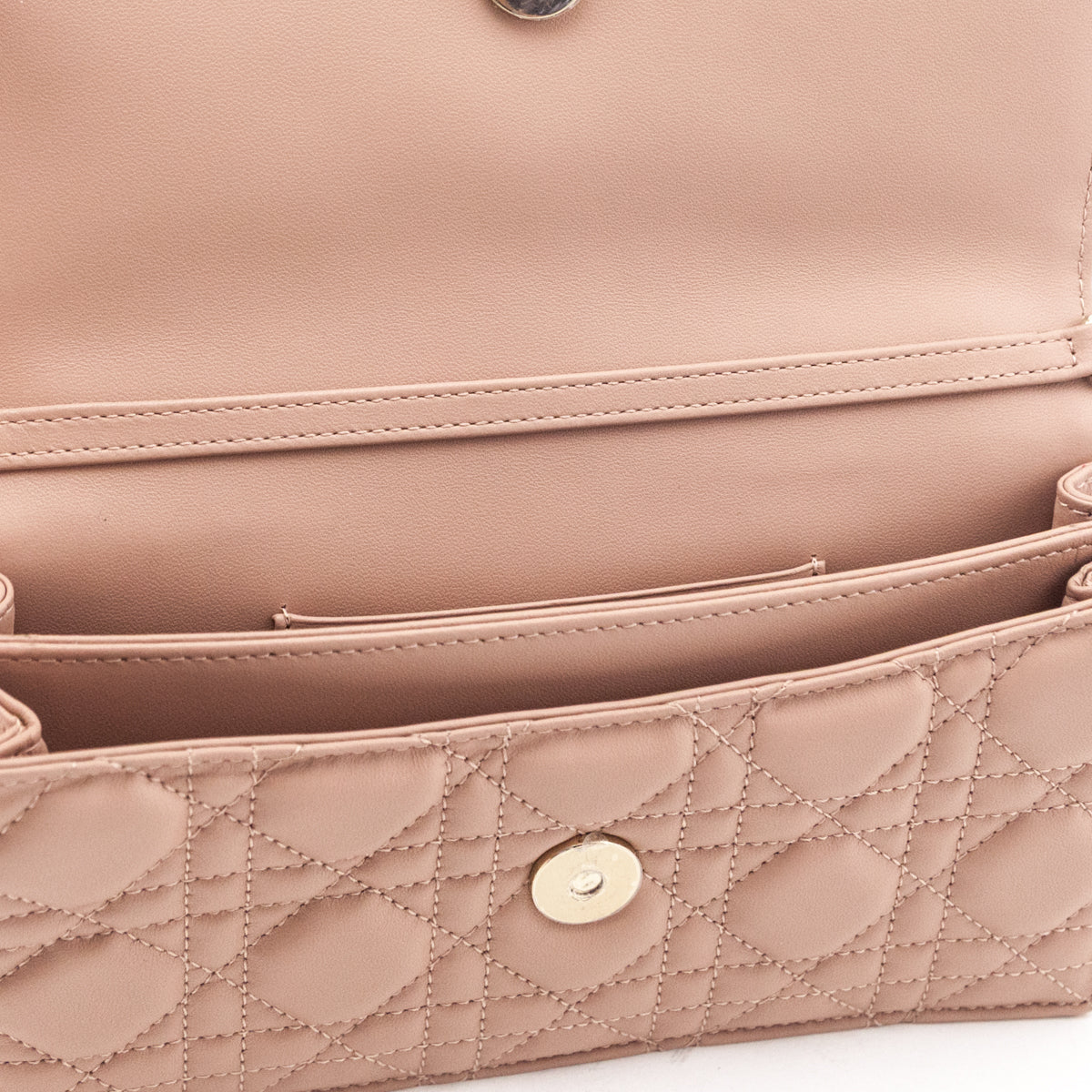Dior Powder Beige Lambskin Cannage My Dior Mini Bag - Love that Bag etc - Preowned Authentic Designer Handbags & Preloved Fashions