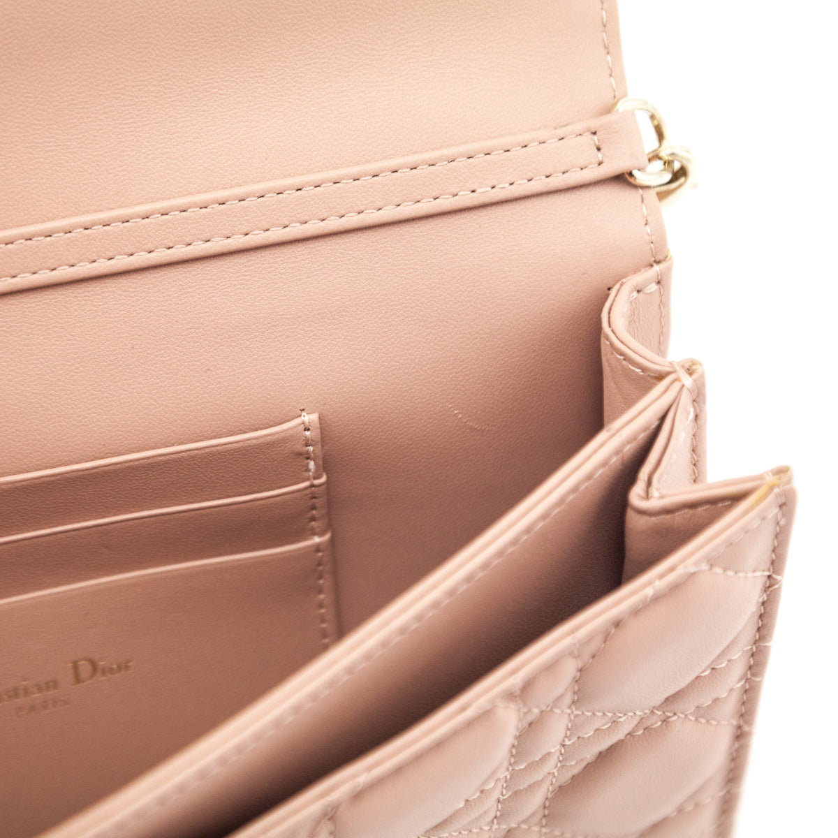 Dior Powder Beige Lambskin Cannage My Dior Mini Bag - Love that Bag etc - Preowned Authentic Designer Handbags & Preloved Fashions