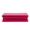 Dior Warm Fuschia Lambskin Cannage Lady Dior Chain Pouch with Inserts - Love that Bag etc - Preowned Authentic Designer Handbags & Preloved Fashions