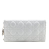 Dior White Cannage Lambskin Lady Dior Convertible Clutch - Love that Bag etc - Preowned Authentic Designer Handbags & Preloved Fashions