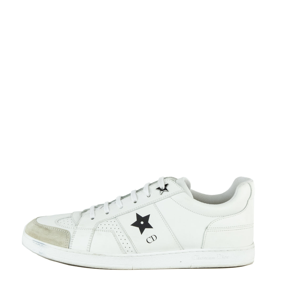Dior White Leather Star Low Top Sneakers Size US 10 | EU 40 - Love that Bag etc - Preowned Authentic Designer Handbags & Preloved Fashions