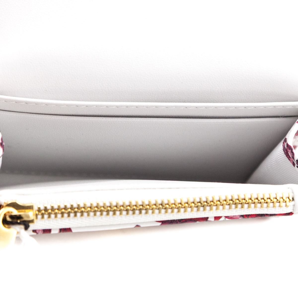 Dior White & Red Dior Le Clos des Papillons Caro Glycine Wallet Coin Case - Love that Bag etc - Preowned Authentic Designer Handbags & Preloved Fashions