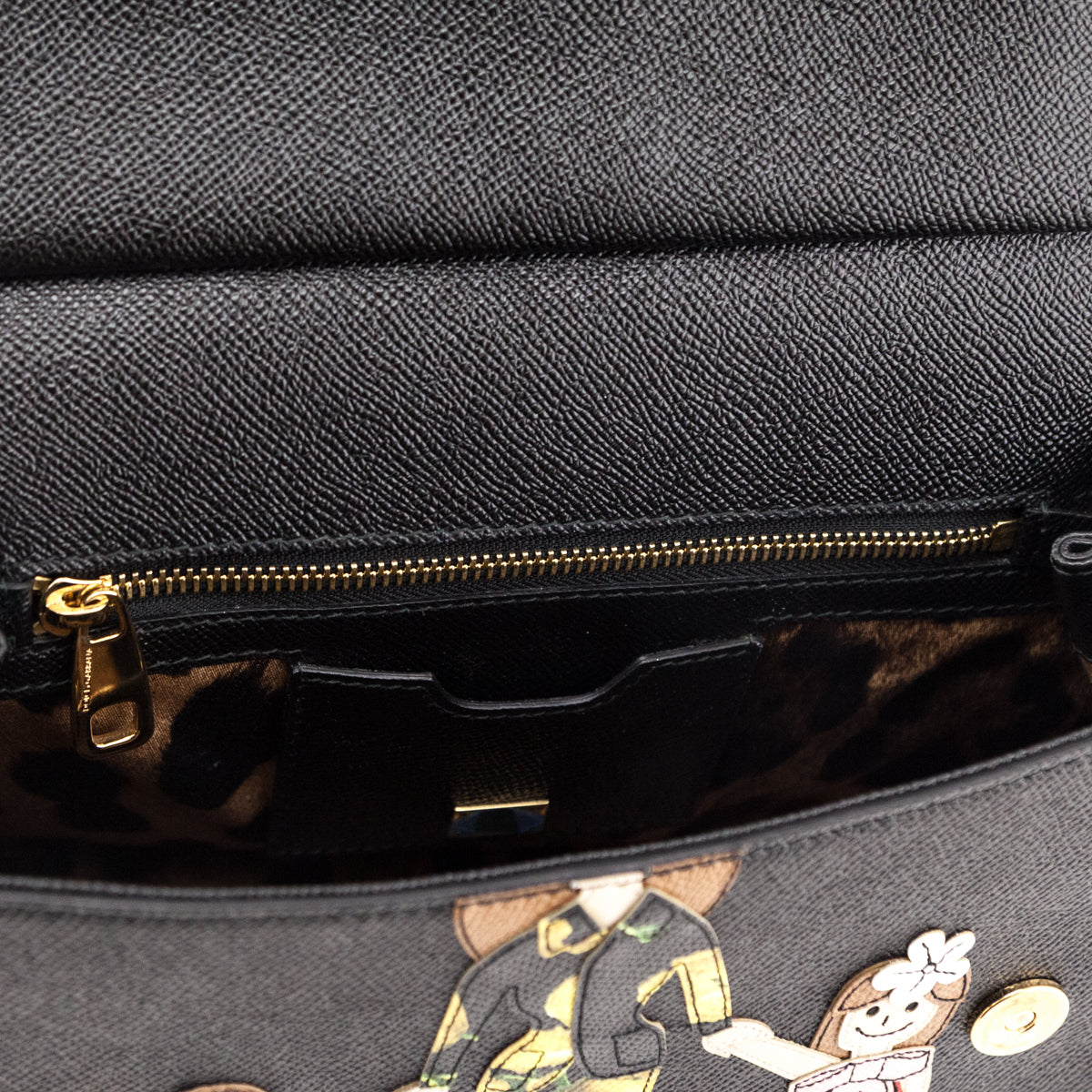 Dolce & Gabbana Black Dauphine Medium DG Family Patch Miss Sicily Satchel - Love that Bag etc - Preowned Authentic Designer Handbags & Preloved Fashions