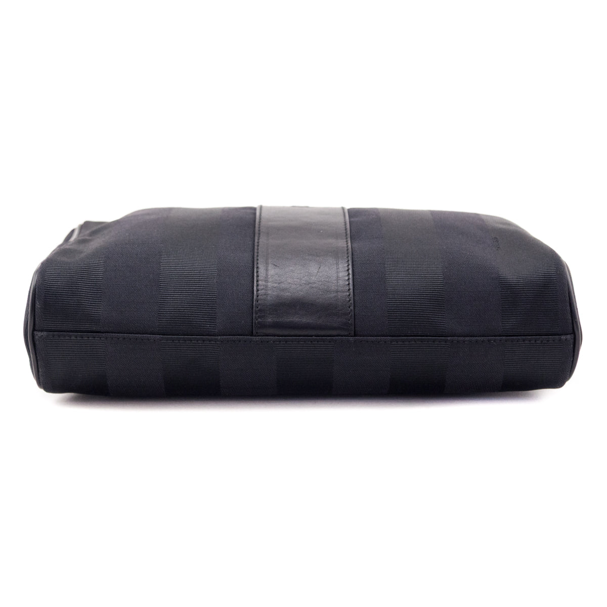 Fendi Black Vintage Pequin Crossbody