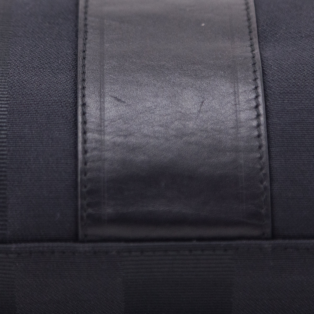 Fendi Black Vintage Pequin Crossbody