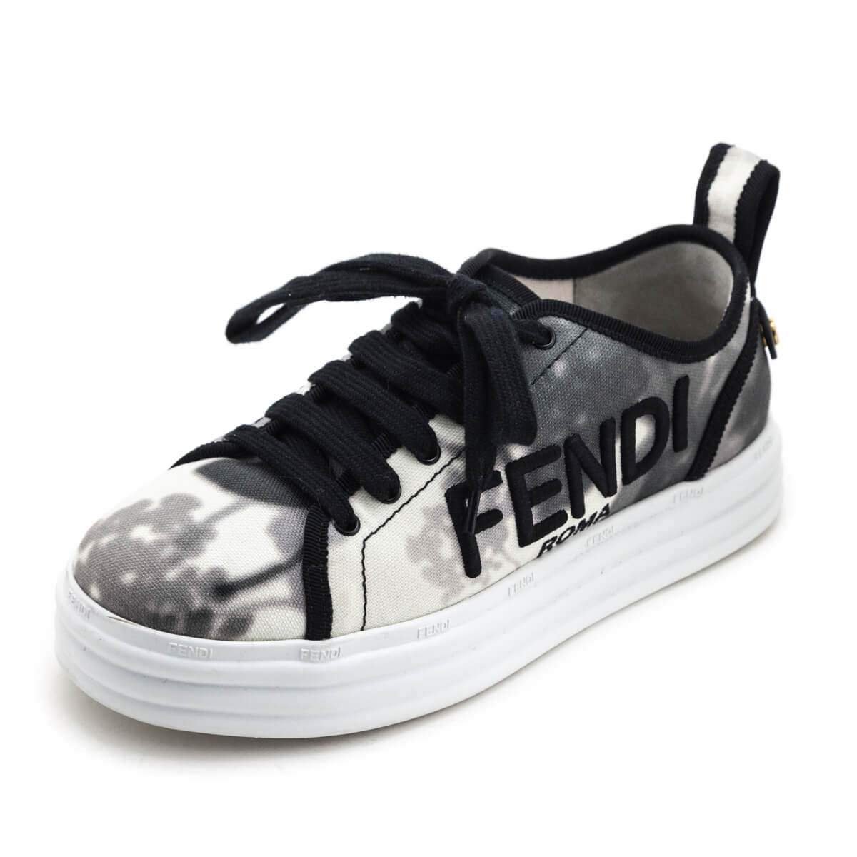 Fendi Black & White Rise Tie Dye Sneakers Size US 6 | IT 36 - Love that Bag etc - Preowned Authentic Designer Handbags & Preloved Fashions