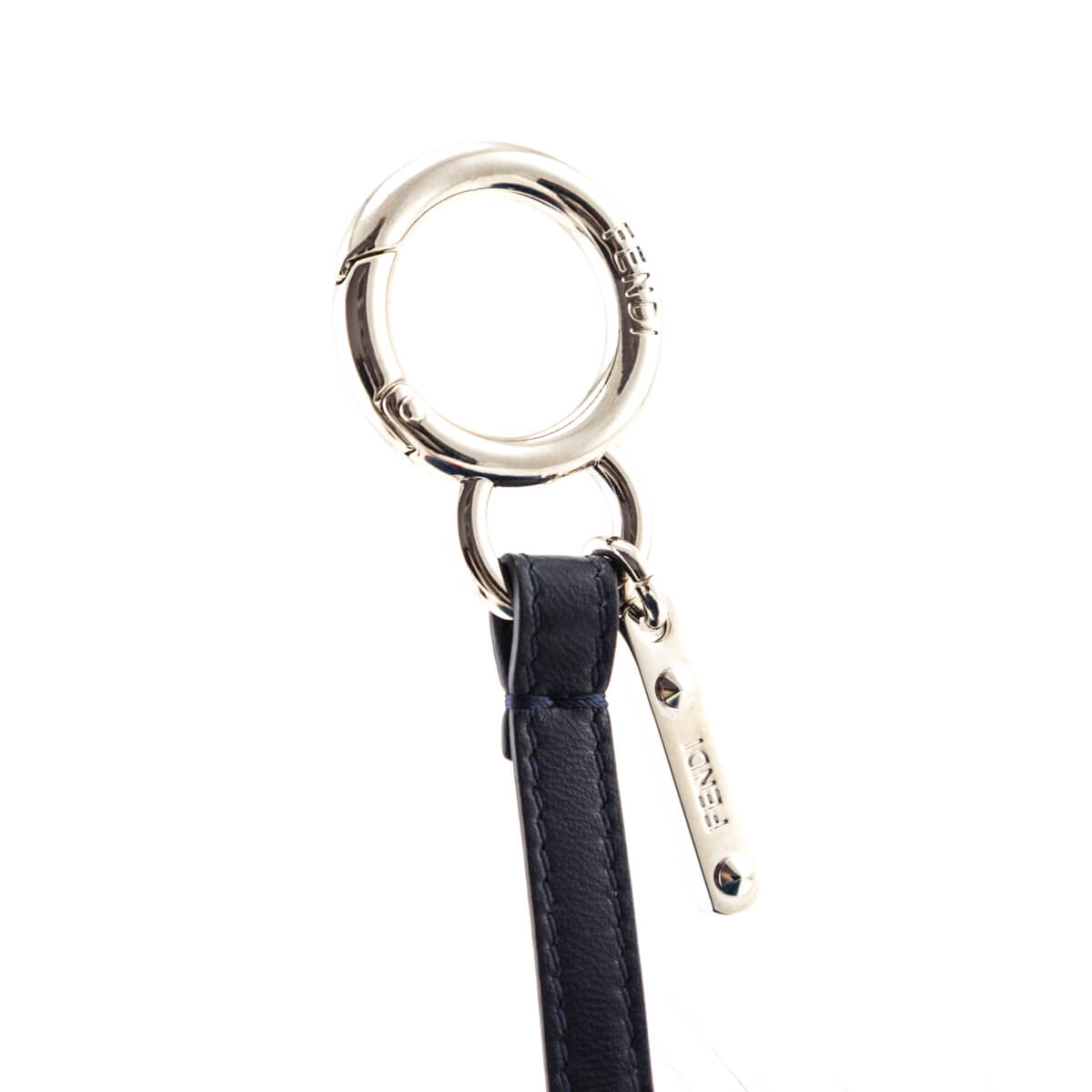 Fendi Blue & Red Fox Fur Bag Charm