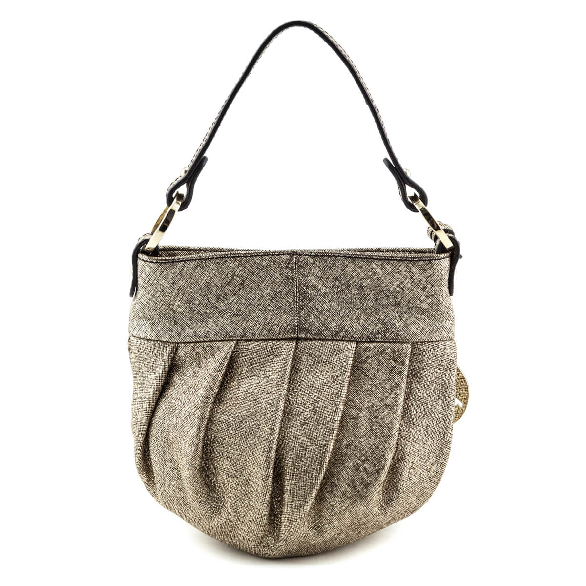 Fendi Gold Textured Leather Mini Chef Bag - Love that Bag etc - Preowned Authentic Designer Handbags & Preloved Fashions