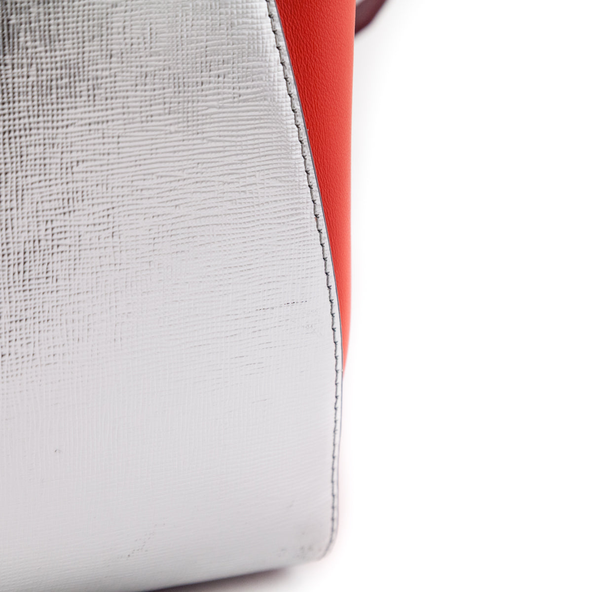 Fendi Red Colour Block Petite 2Jours Tote