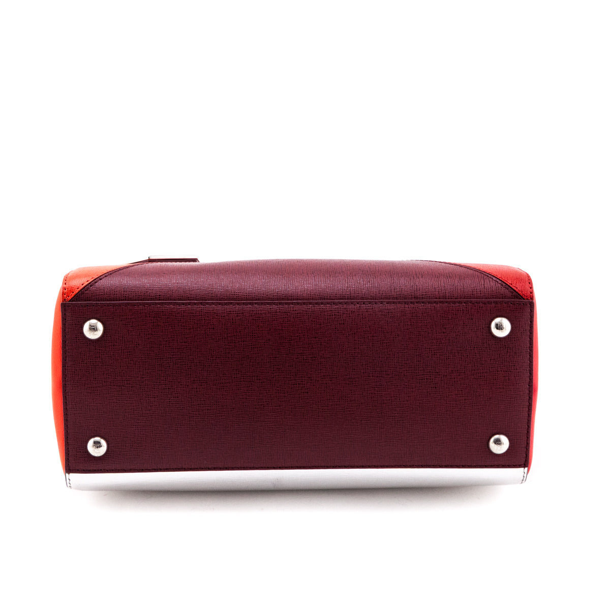 Fendi Red Colour Block Petite 2Jours Tote