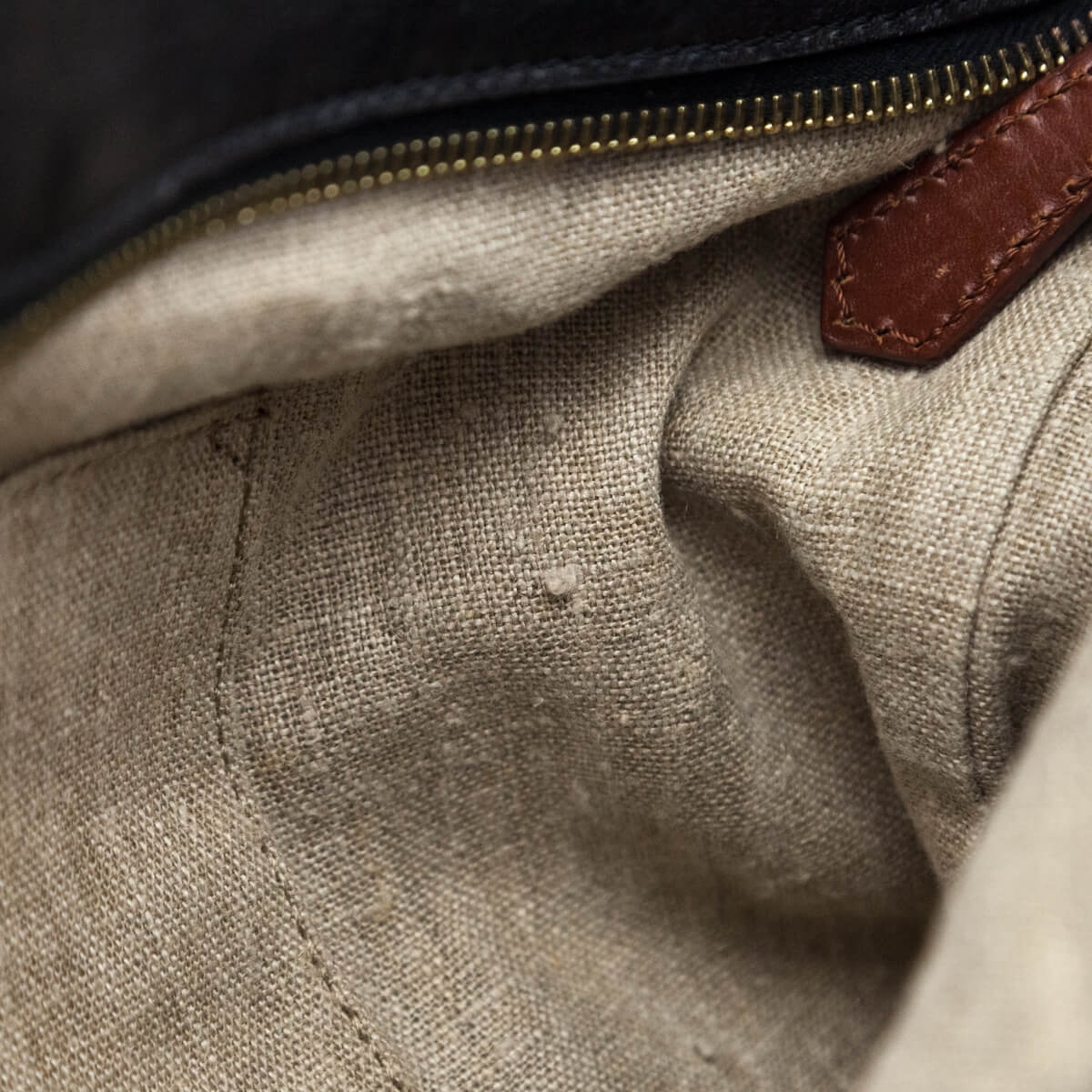 Fendi Tobacco Pequin Striped Vitello Tote - Love that Bag etc - Preowned Authentic Designer Handbags & Preloved Fashions