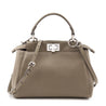 Fendi Tortora Nappa Mini Peekaboo Iconic Satchel - Love that Bag etc - Preowned Authentic Designer Handbags & Preloved Fashions