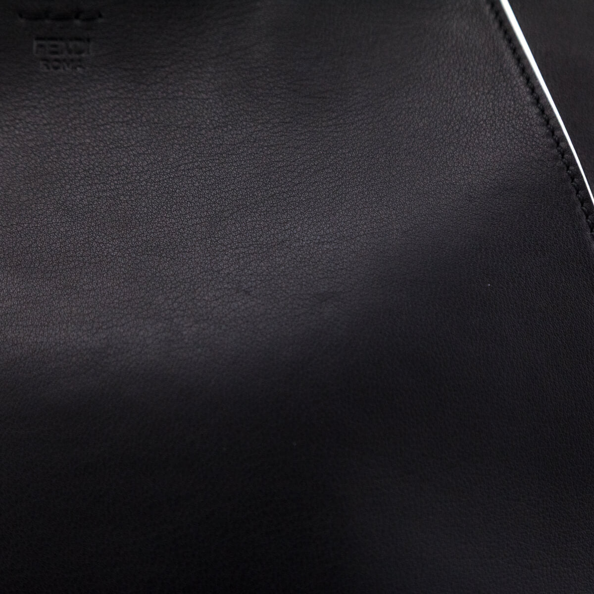 Fendi Black Smooth Calfskin Multicolor Contrast-Trim 3jours Bag