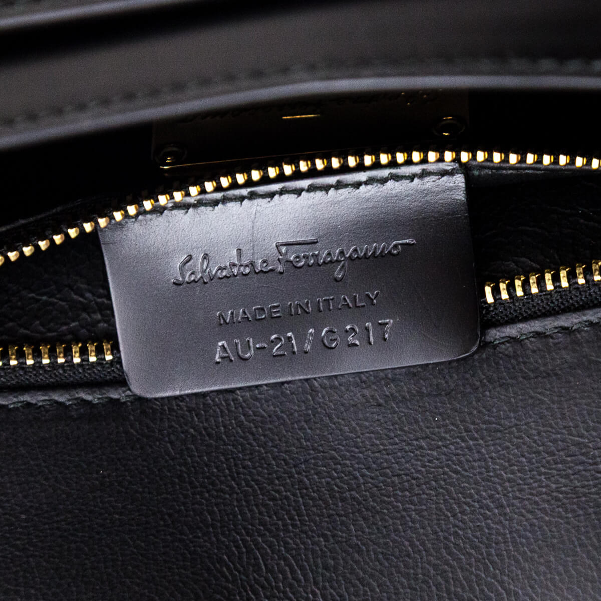 Ferragamo Black Calfskin Anna Shoulder Bag - Love that Bag etc - Preowned Authentic Designer Handbags & Preloved Fashions