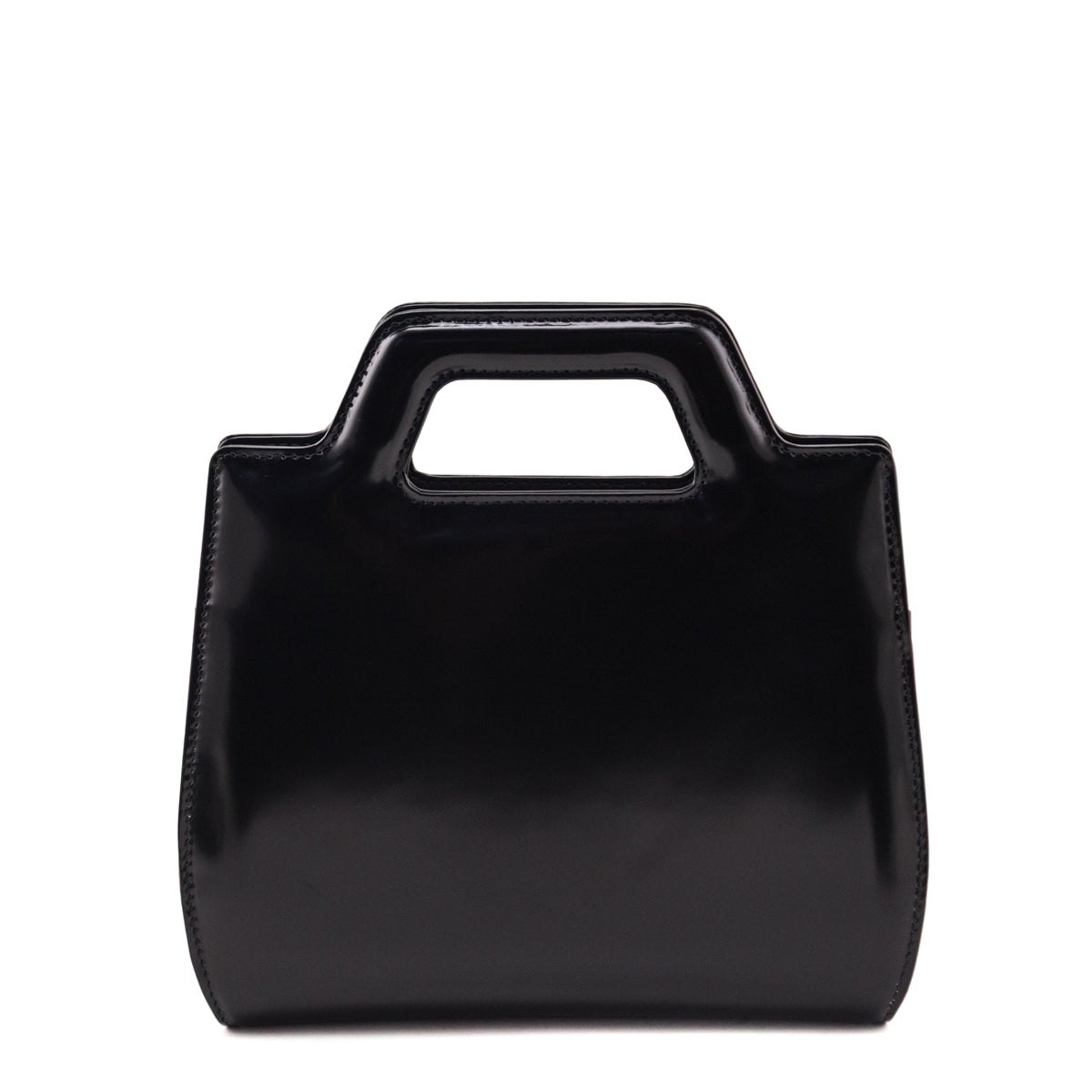 Ferragamo Black Calfskin Mini Wanda Top-Handle Bag