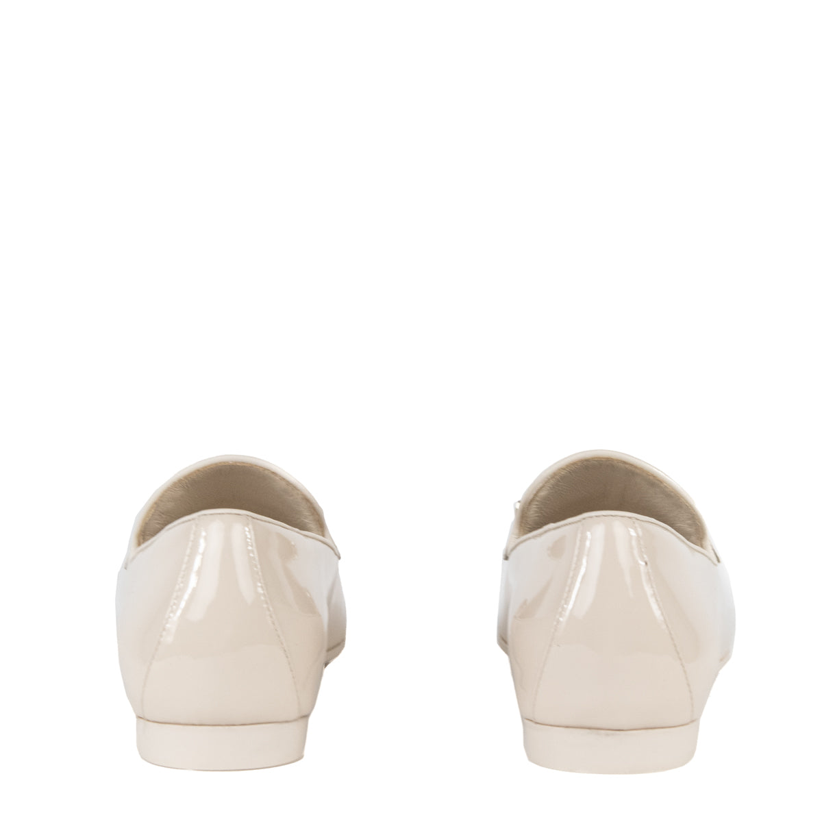 Ferragamo Bone Patent Trifoglio Loafers Size US 5 | IT 35.5 - Love that Bag etc - Preowned Authentic Designer Handbags & Preloved Fashions