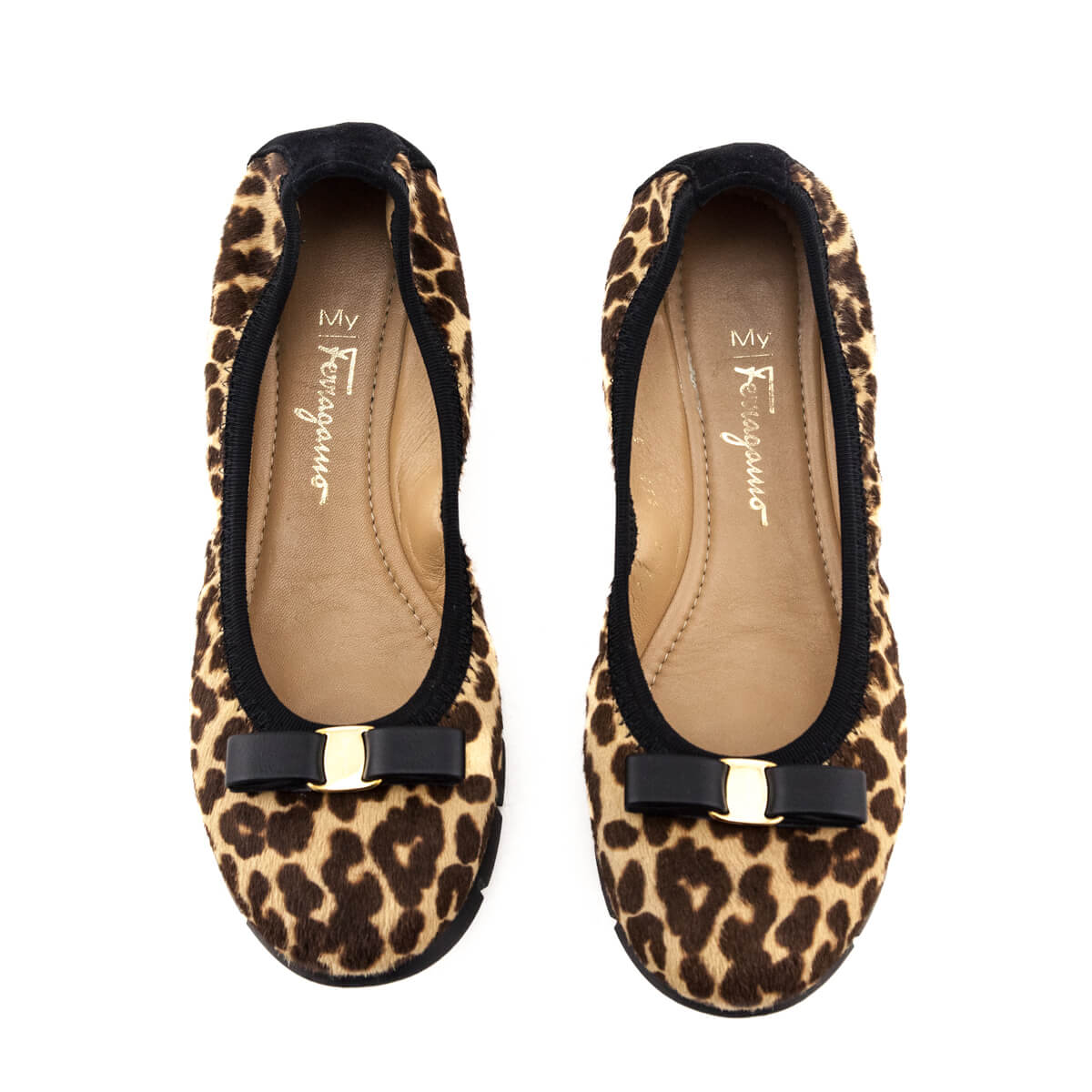 Ferragamo Leopard Pony Hair Ballet Flats Size US 5 | EU 35 - Love that Bag etc - Preowned Authentic Designer Handbags & Preloved Fashions