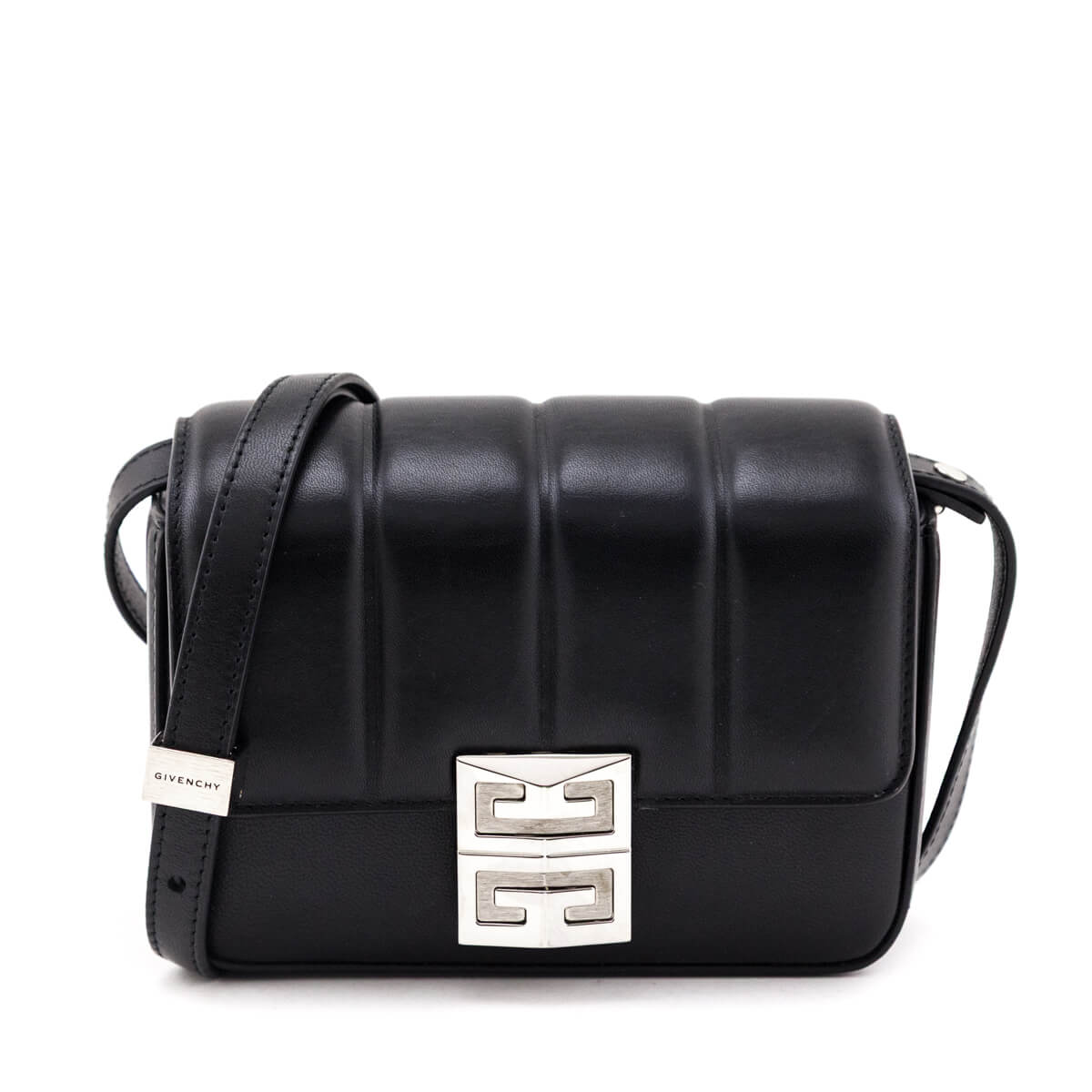 Givenchy Black Lambskin Quilted Small 4G Crossbody - Love that Bag etc - Preowned Authentic Designer Handbags & Preloved Fashions