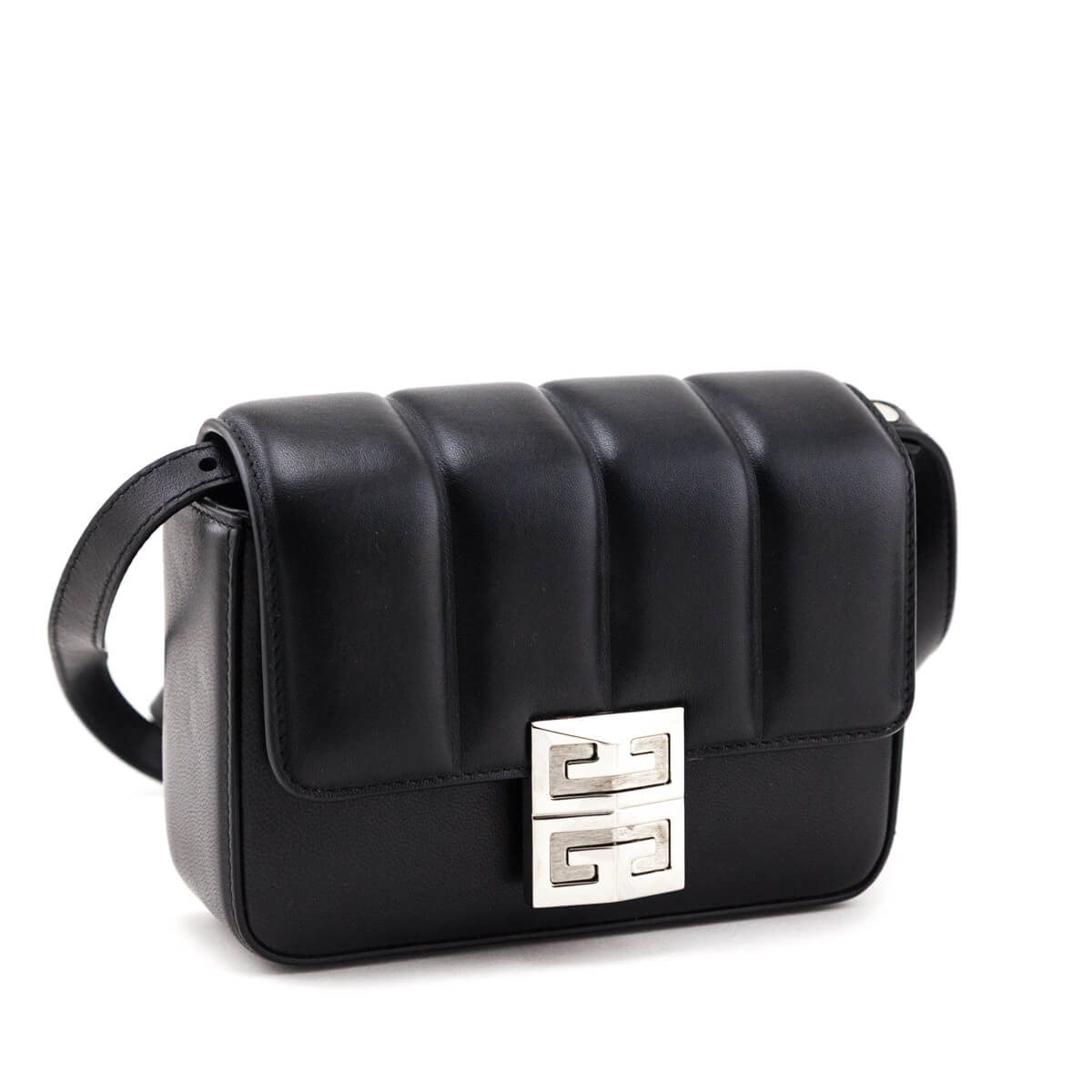 Givenchy Black Lambskin Quilted Small 4G Crossbody - Love that Bag etc - Preowned Authentic Designer Handbags & Preloved Fashions
