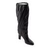 Givenchy Black Leather Pleated Knee High Boots Size US 7 | EU 37 - Love that Bag etc - Preowned Authentic Designer Handbags & Preloved Fashions