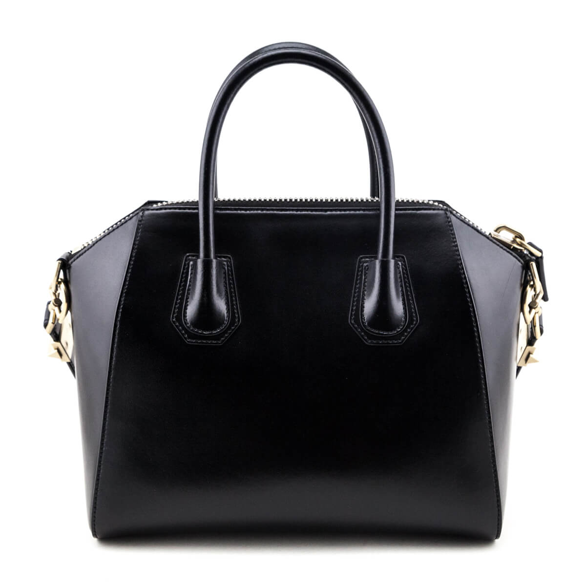 Givenchy Black Shiny Lord Calfskin Small Antigona Bag - Love that Bag etc - Preowned Authentic Designer Handbags & Preloved Fashions