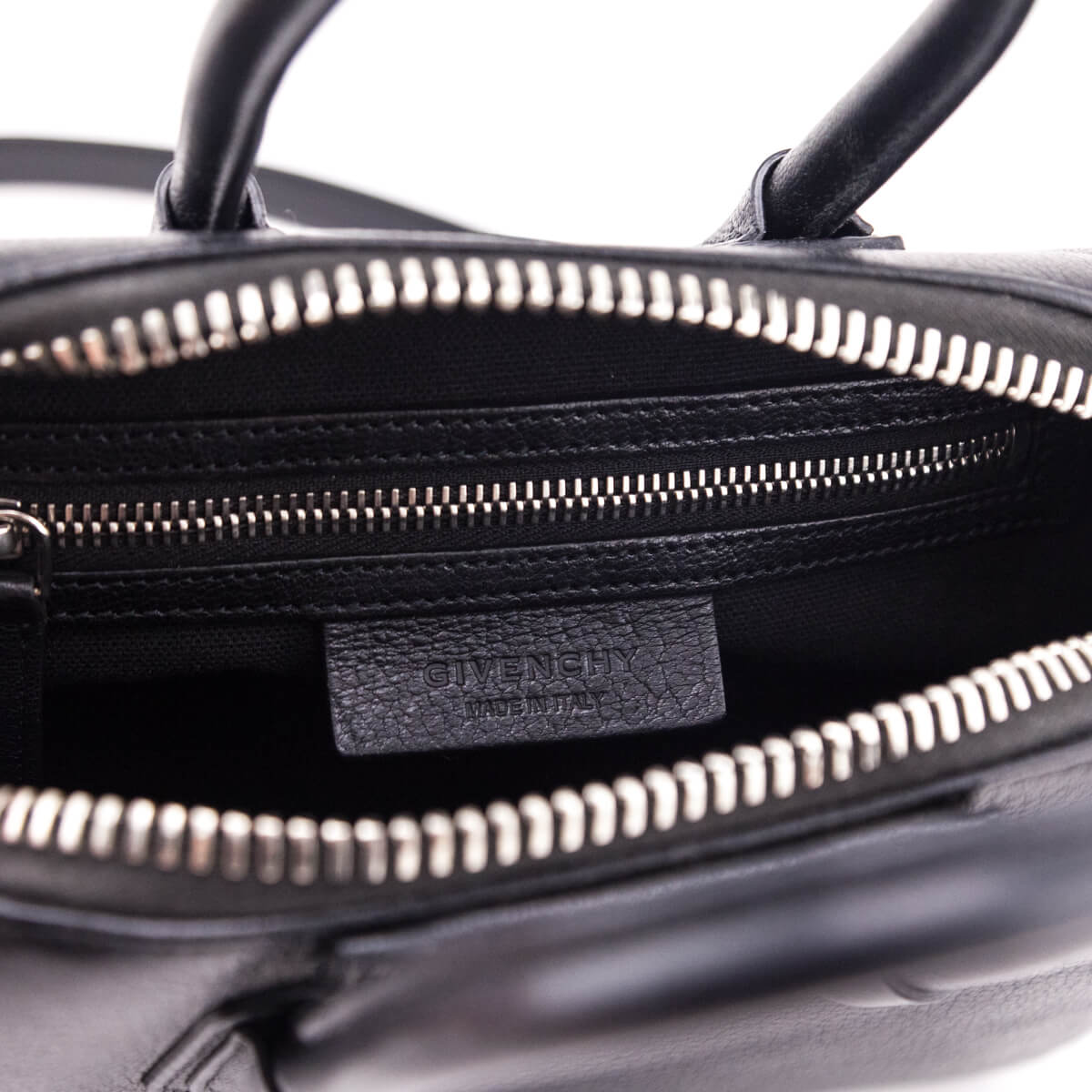 Givenchy Black Sugar Goatskin Mini Antigona - Love that Bag etc - Preowned Authentic Designer Handbags & Preloved Fashions