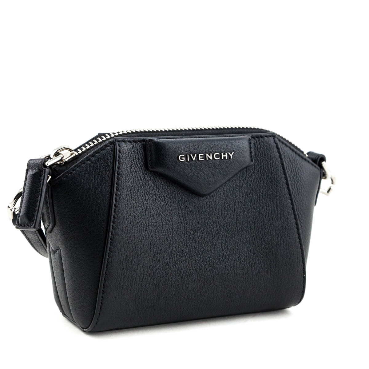 Givenchy Black Sugar Goatskin Nano Antigona Crossbody Bag - Love that Bag etc - Preowned Authentic Designer Handbags & Preloved Fashions