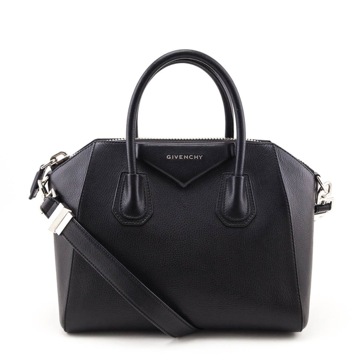 Givenchy Black Sugar Goatskin Small Antigona - Love that Bag etc - Preowned Authentic Designer Handbags & Preloved Fashions