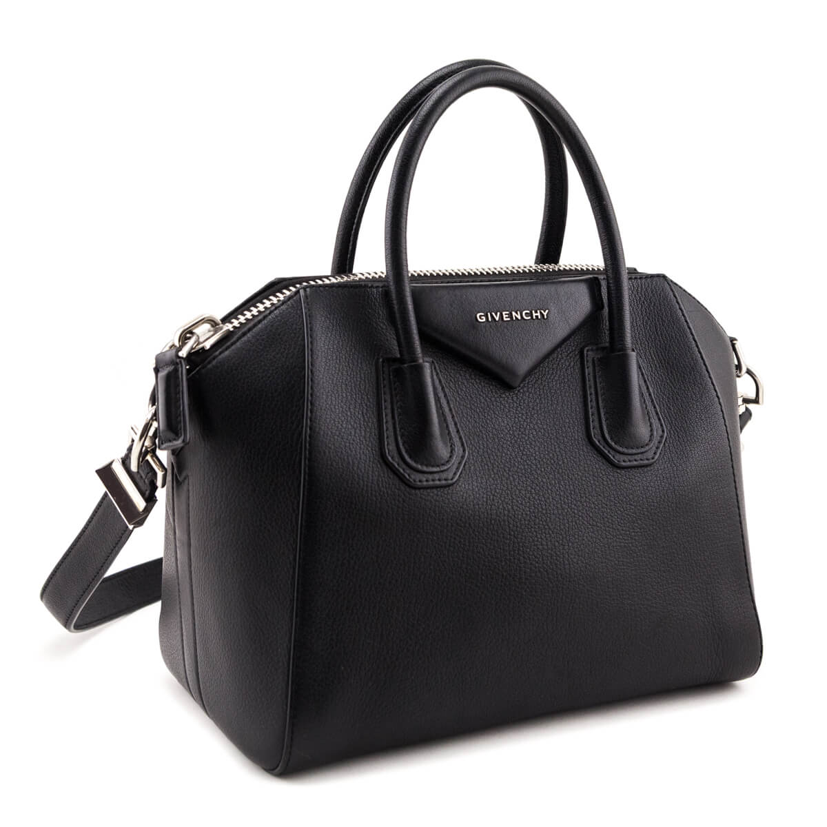 Givenchy Black Sugar Goatskin Small Antigona - Love that Bag etc - Preowned Authentic Designer Handbags & Preloved Fashions