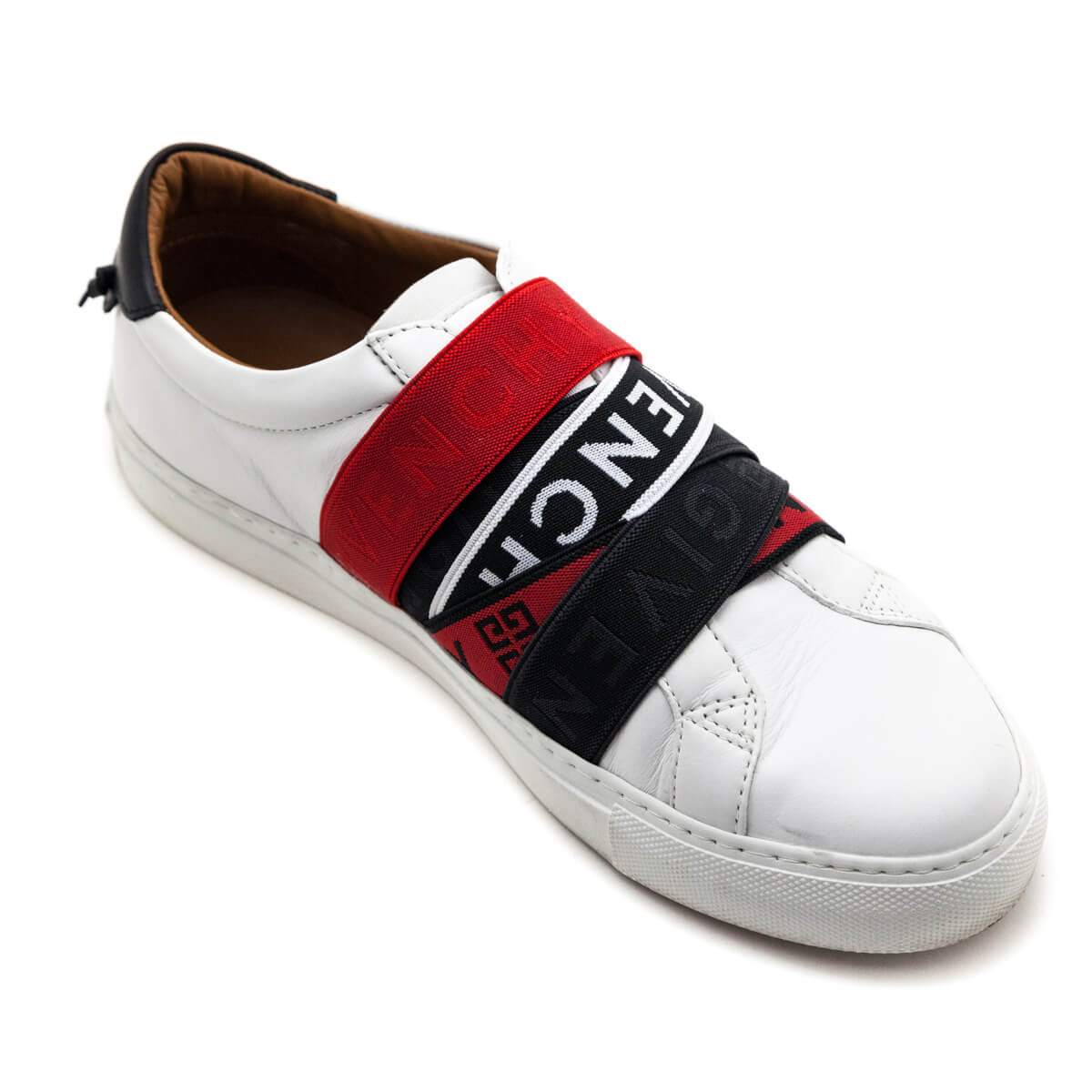 Givenchy White, Black & Red Urban Street Low Webbing Sneakers Size US 9 | EU 39 - Love that Bag etc - Preowned Authentic Designer Handbags & Preloved Fashions