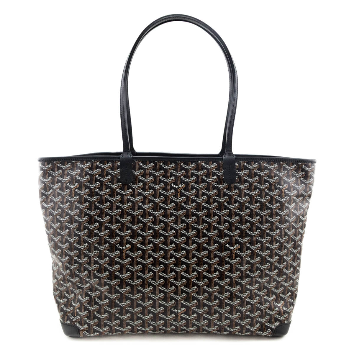 Goyard Black Goyardine Artois MM Tote - Love that Bag etc - Preowned Authentic Designer Handbags & Preloved Fashions