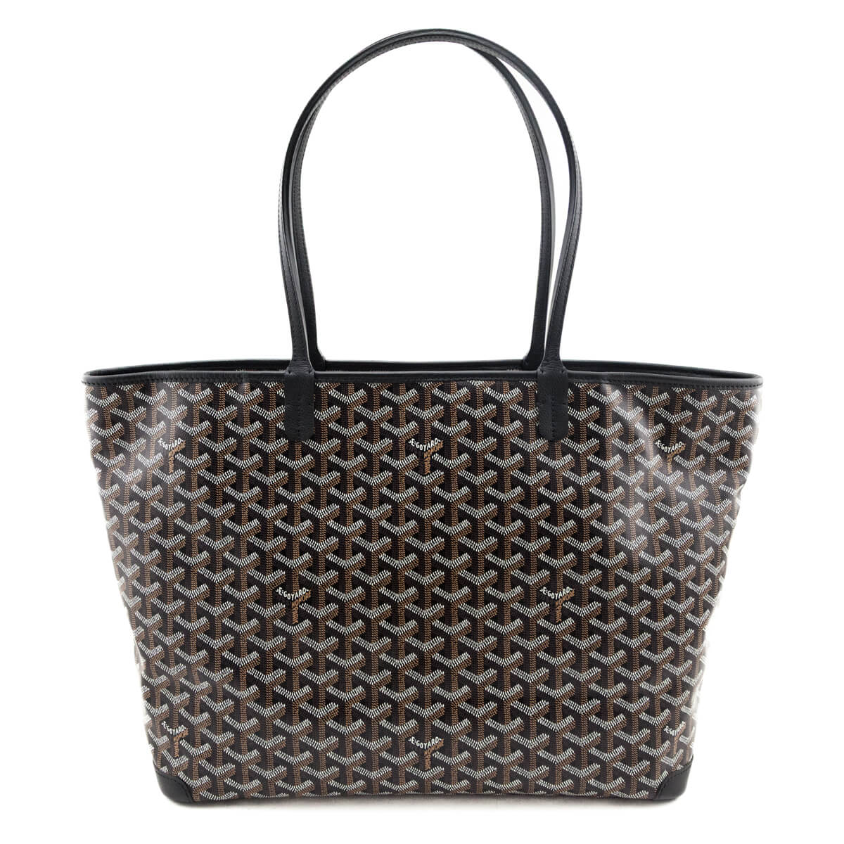 Goyard Black Goyardine Artois MM Tote - Love that Bag etc - Preowned Authentic Designer Handbags & Preloved Fashions