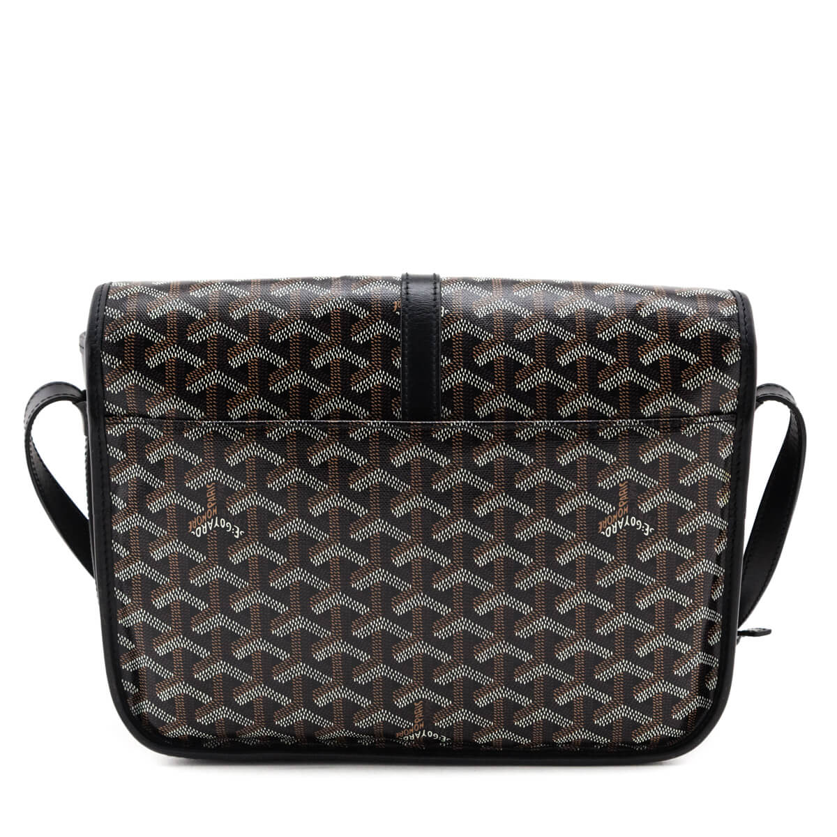 Goyard Black Goyardine Belvedere II MM Messenger Bag Goyard