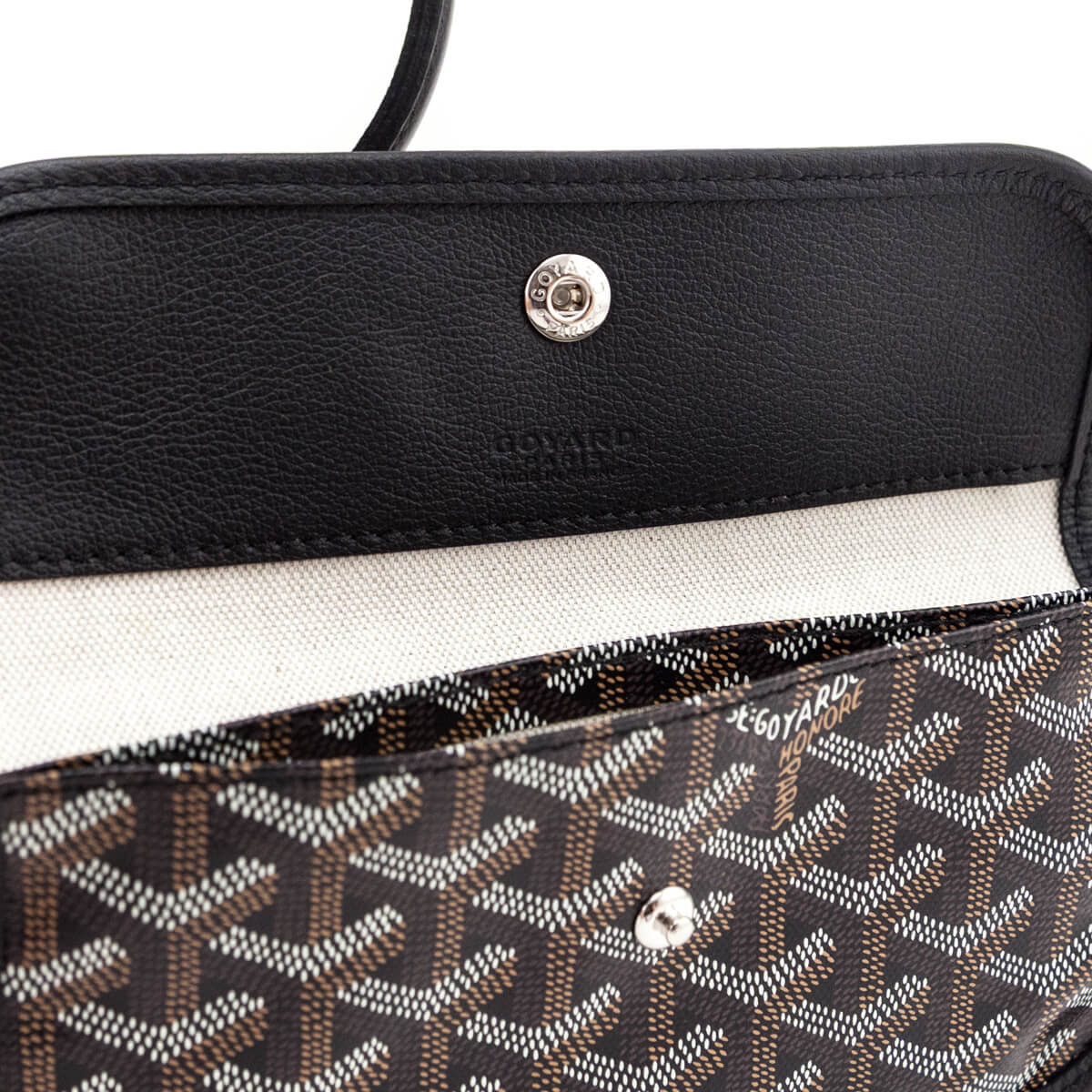 Goyard Black Goyardine Boheme Hobo - Love that Bag etc - Preowned Authentic Designer Handbags & Preloved Fashions