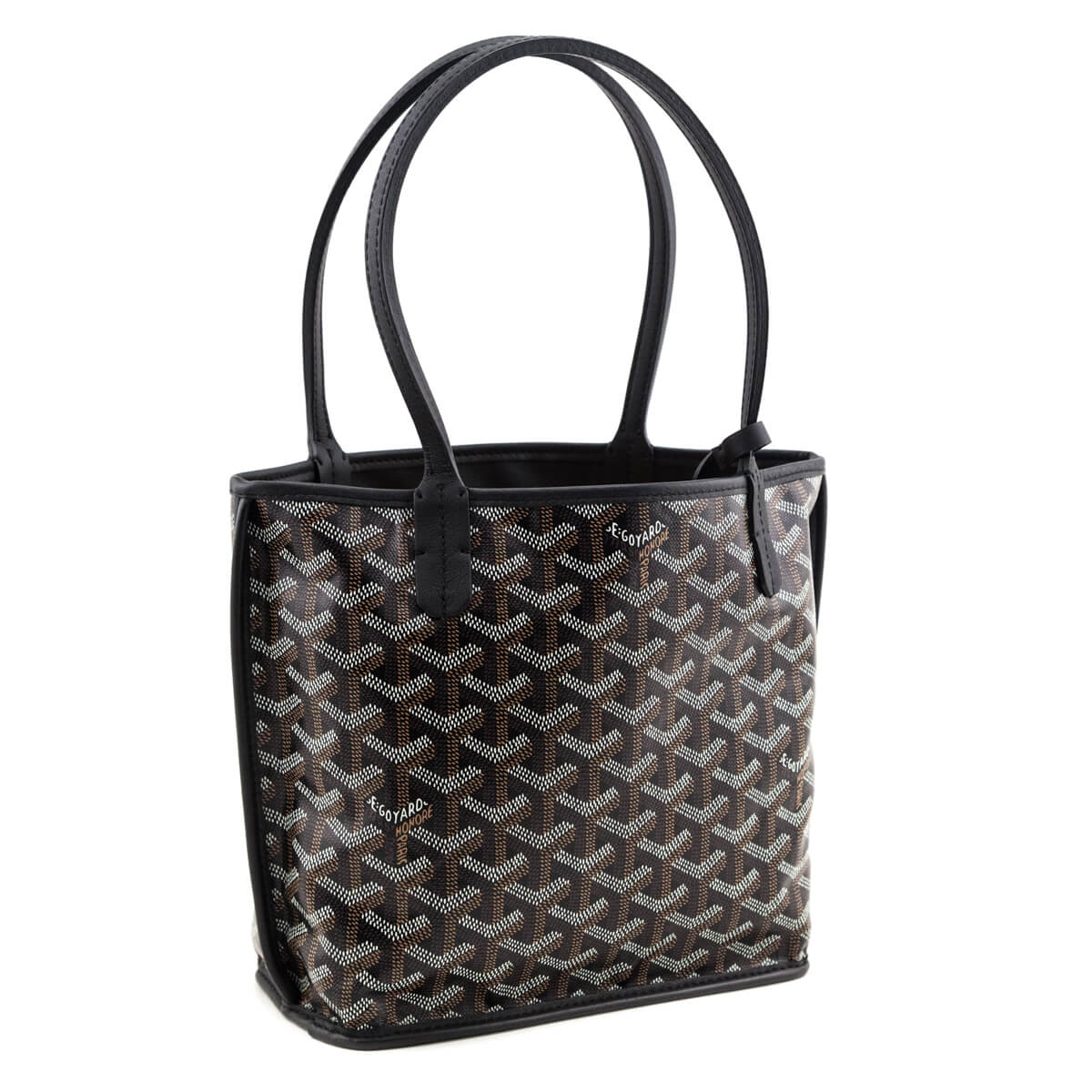 Goyard Black Goyardine Reversible Mini Anjou - Love that Bag etc - Preowned Authentic Designer Handbags & Preloved Fashions