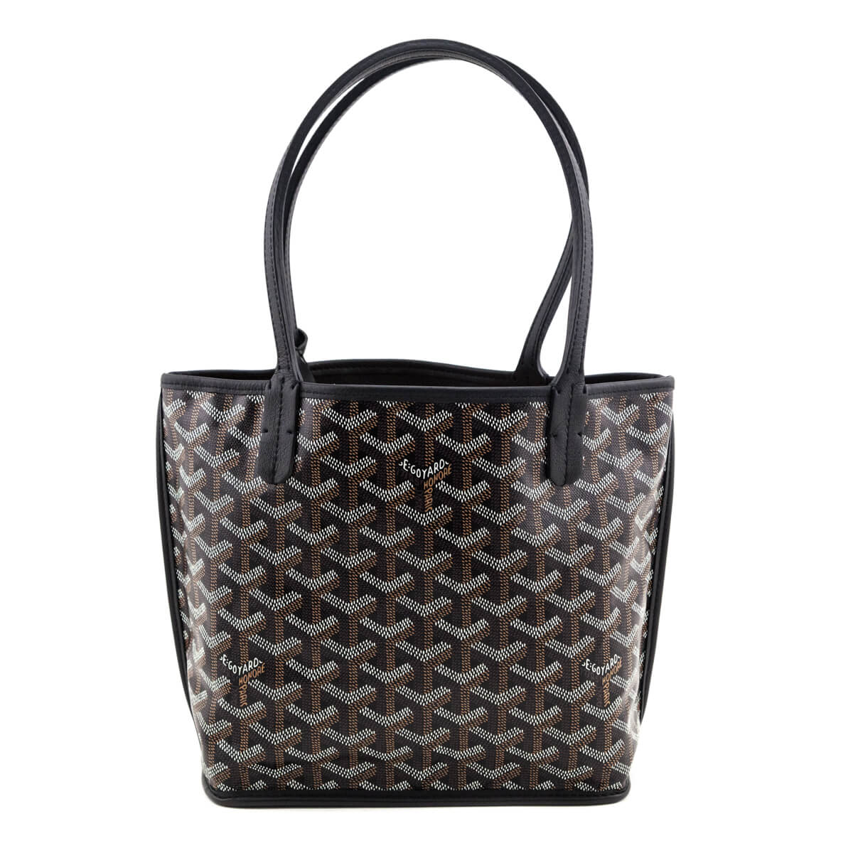 Goyard Black Goyardine Reversible Mini Anjou - Love that Bag etc - Preowned Authentic Designer Handbags & Preloved Fashions