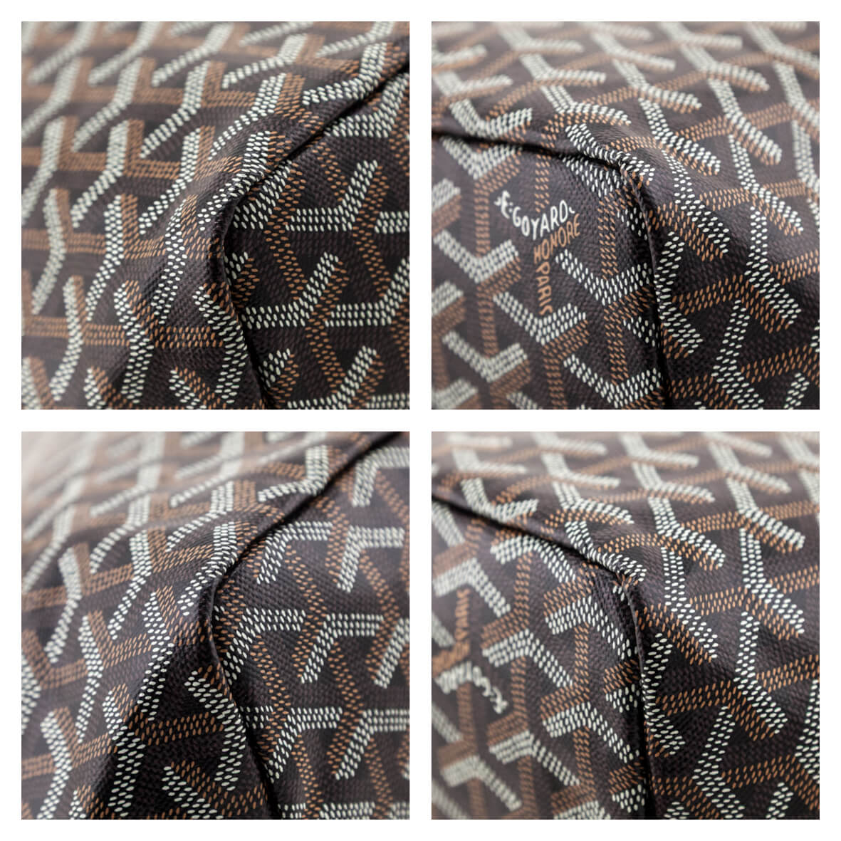 Goyard Black Goyardine Saint Louis PM