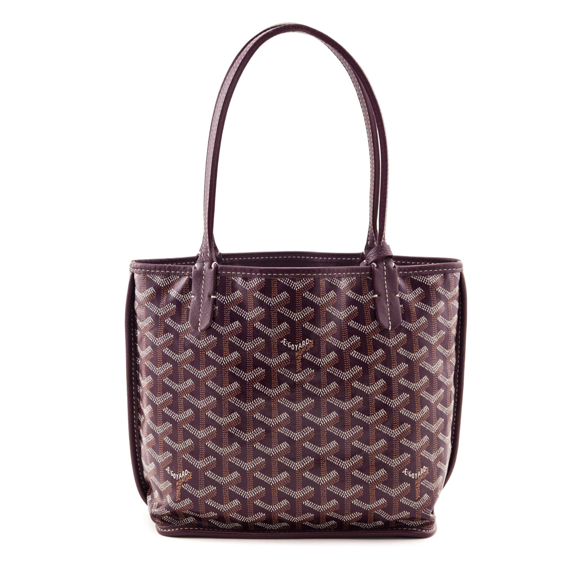 Goyard Burgundy Goyardine Reversible Mini Anjou - Love that Bag etc - Preowned Authentic Designer Handbags & Preloved Fashions