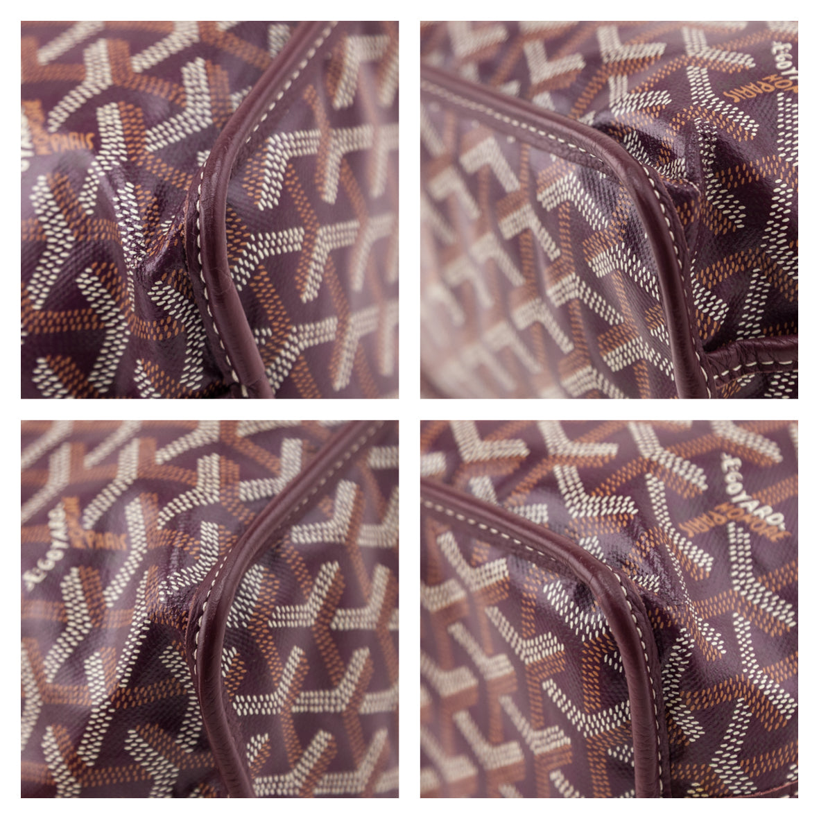 Goyard Burgundy Goyardine Reversible Mini Anjou - Love that Bag etc - Preowned Authentic Designer Handbags & Preloved Fashions
