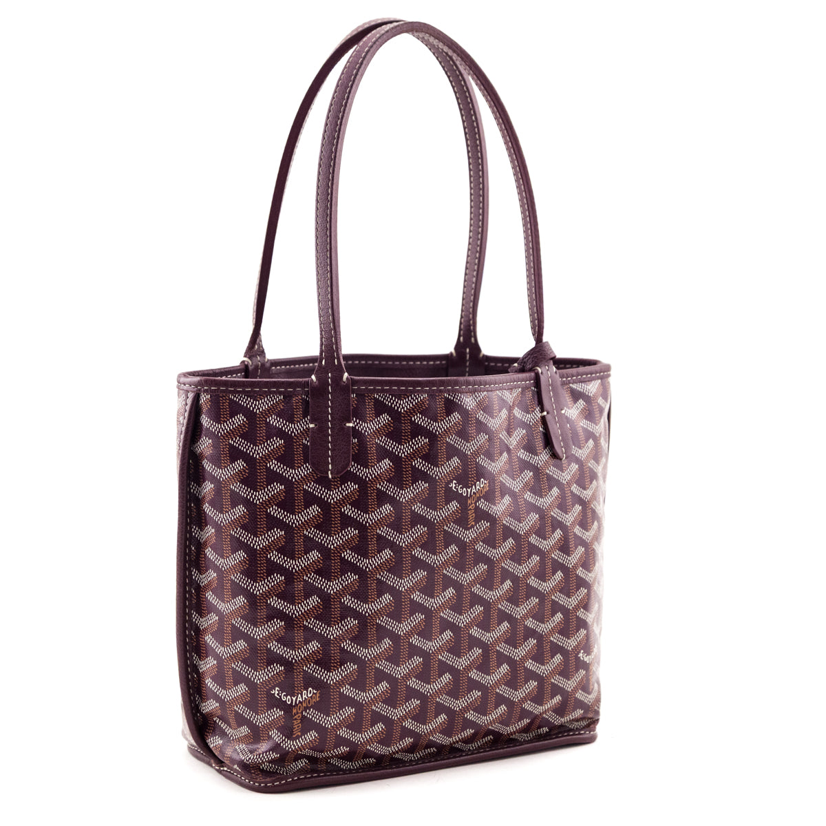 Goyard Burgundy Goyardine Reversible Mini Anjou - Love that Bag etc - Preowned Authentic Designer Handbags & Preloved Fashions