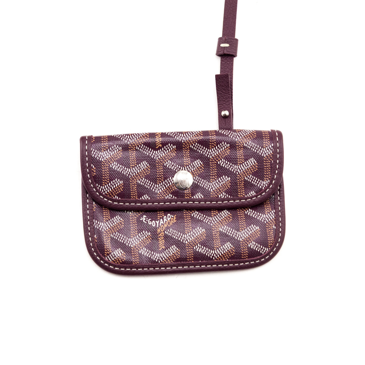 Goyard Burgundy Goyardine Reversible Mini Anjou - Love that Bag etc - Preowned Authentic Designer Handbags & Preloved Fashions